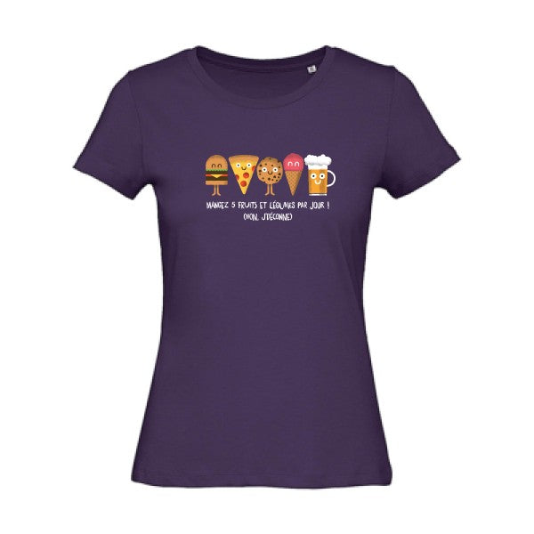 5 fruits et légumes - T-shirt femme bio - T-shirt-original.com