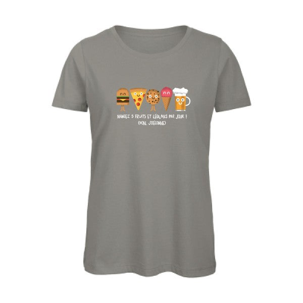 5 fruits et légumes - T-shirt femme bio - T-shirt-original.com