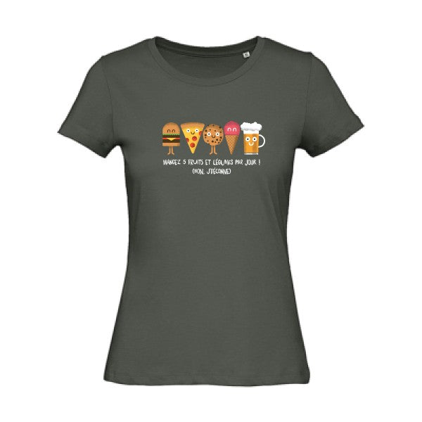 5 fruits et légumes - T-shirt femme bio - T-shirt-original.com