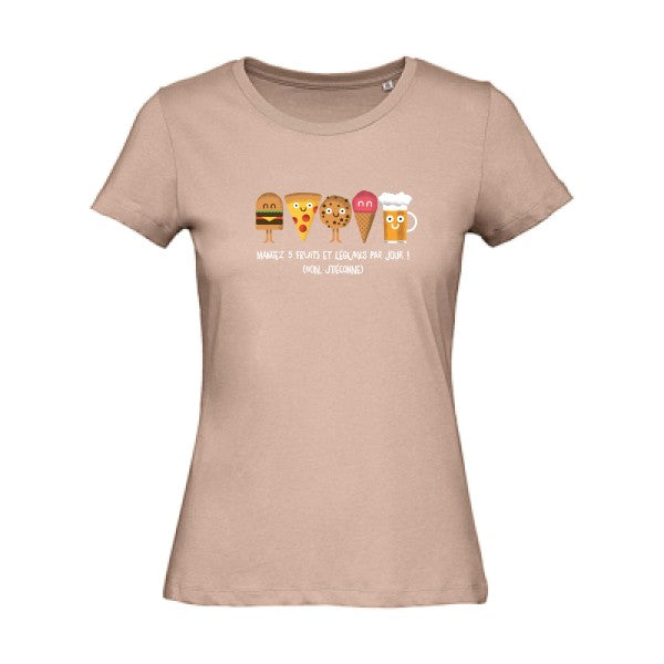 5 fruits et légumes - T-shirt femme bio - T-shirt-original.com