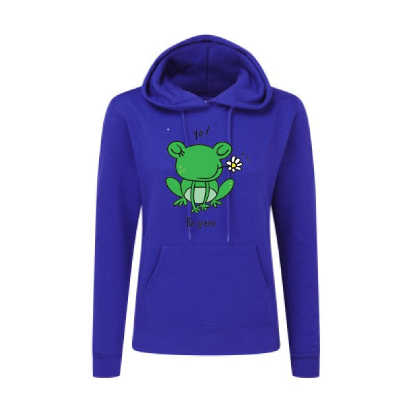 "Be Green" - Sweatshirt imprimé femme - T-shirt-original.com