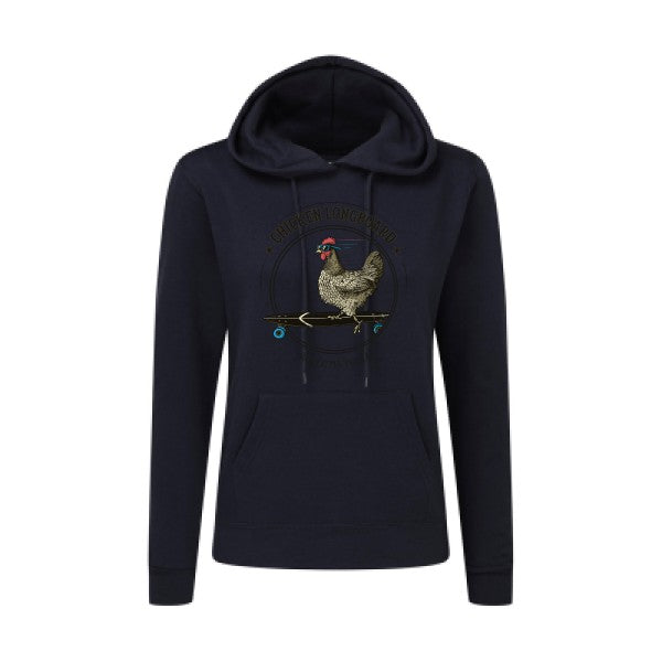 Chicken Longboard- Sweatshirt Sweat capuche femme - T-shirt-original.com