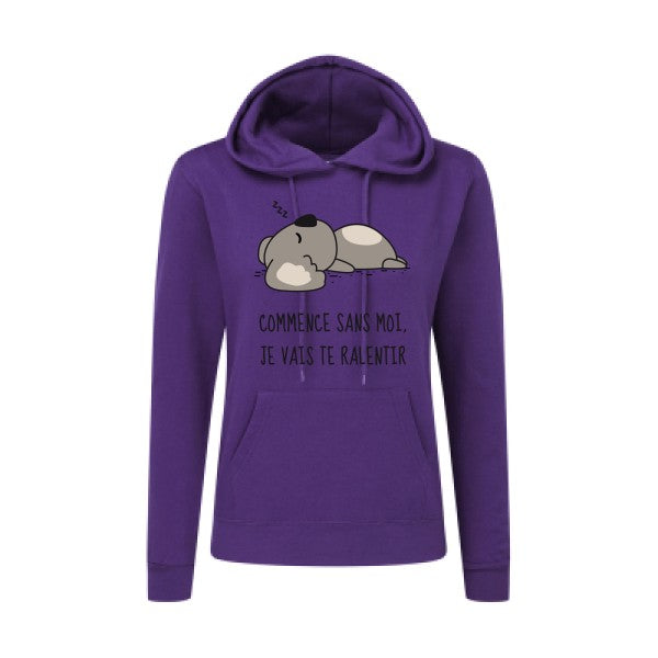 Dormir - Sweatshirt capuche femme - T-shirt-original.com