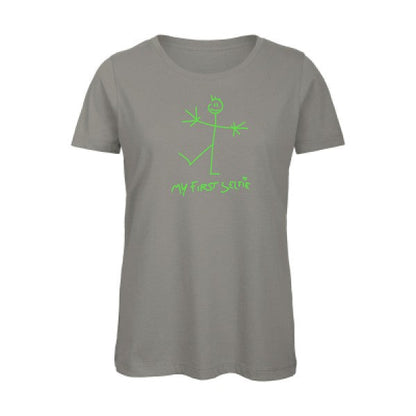 First Selfie Vert fluo -T-shirt femme bio T-shirt-original.com