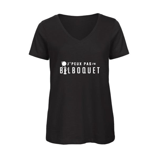 J'ai bilboquet - T-shirt femme bio col V - T-shirt-original.com