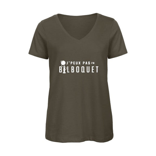 J'ai bilboquet - T-shirt femme bio col V - T-shirt-original.com