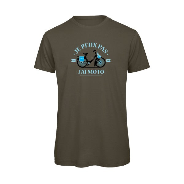 Je peux pas j'ai moto-  T-shirt bio homme - T-shirt-original.com