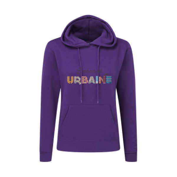 L'erreur est urbaine-Sweatshirt capuche femme - T-shirt-original.com