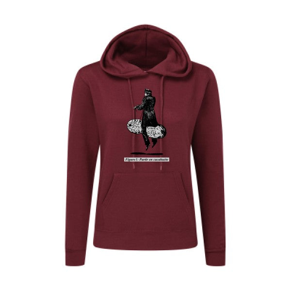 Partir en cacahuète - Sweatshirt à capuche femme - T-shirt-original.com