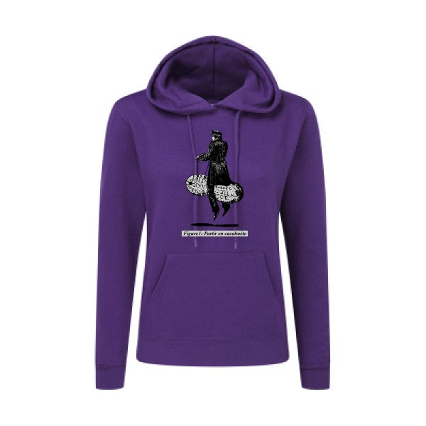 Partir en cacahuète - Sweatshirt à capuche femme - T-shirt-original.com