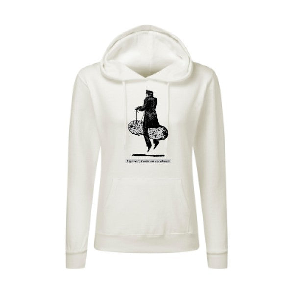 Partir en cacahuète - Sweatshirt à capuche femme - T-shirt-original.com