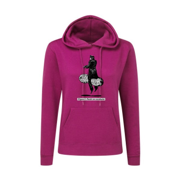 Partir en cacahuète - Sweatshirt à capuche femme - T-shirt-original.com