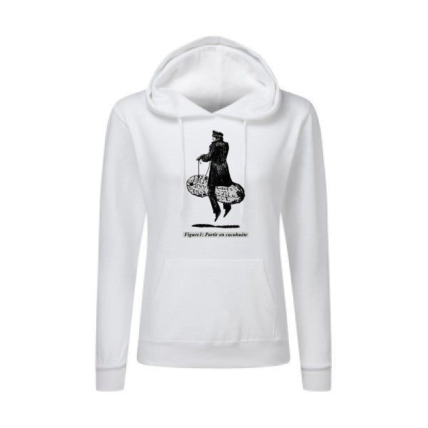 Partir en cacahuète - Sweatshirt à capuche femme - T-shirt-original.com