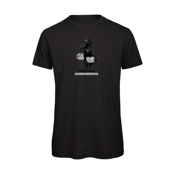 Partir en cacahuète -  T-shirt bio homme - T-shirt-original.com