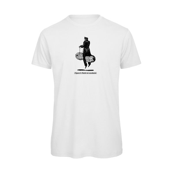 Partir en cacahuète -  T-shirt bio homme - T-shirt-original.com