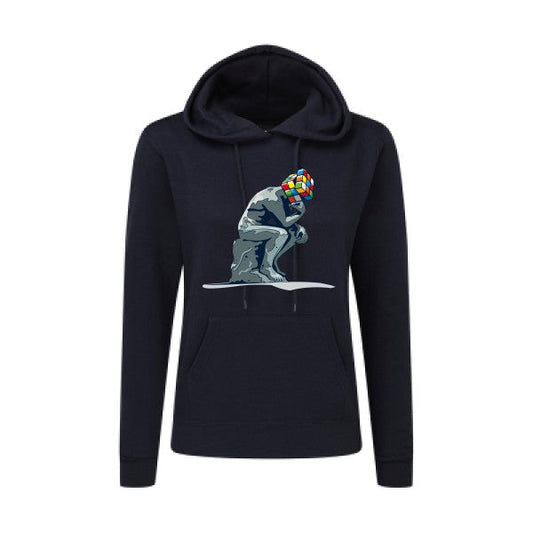 "Réflexion en cours"- Sweatshirt capuche femme - T-shirt-original.com