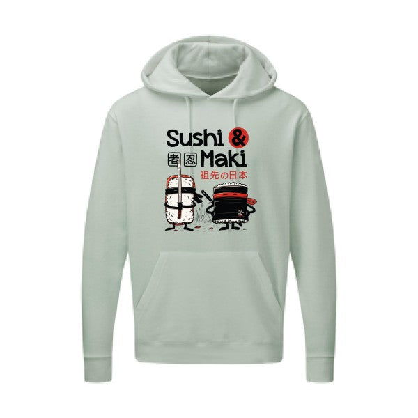 Sushi et Maki - Sweat capuche pour homme - T-shirt-original.com