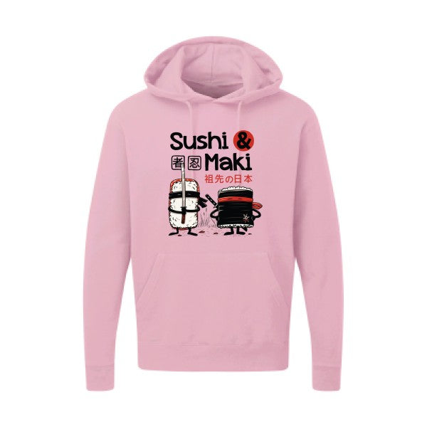 Sushi et Maki - Sweat capuche pour homme - T-shirt-original.com