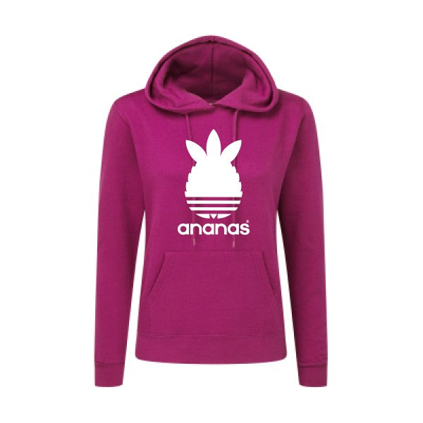 Sweat a capuche femme-Ananas- T-shirt-original.com