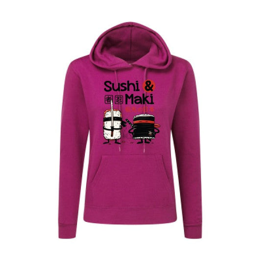 Sweat capuche femme - Sushi et Maki - T-shirt-original.com