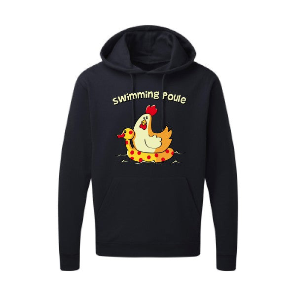 Sweat capuche - swimming poule - pour homme - T-shirt-original.com