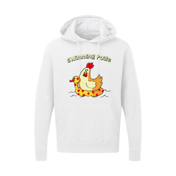 Sweat capuche - swimming poule - pour homme - T-shirt-original.com