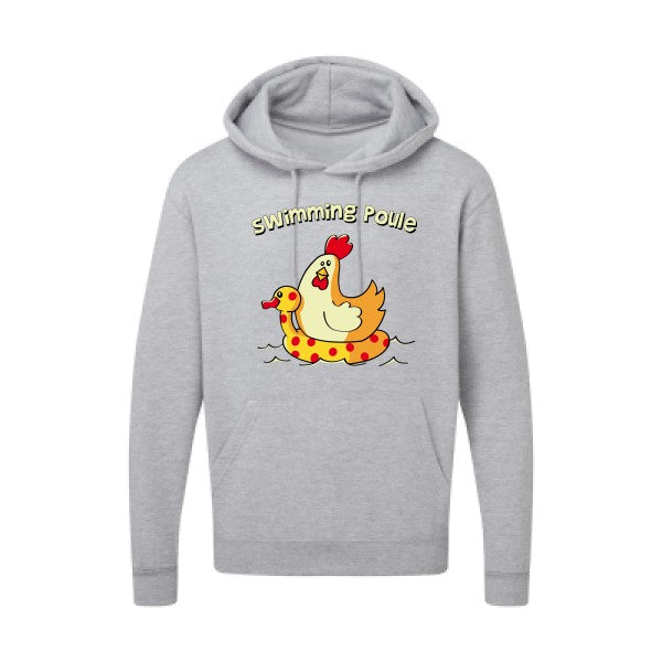 Sweat capuche - swimming poule - pour homme - T-shirt-original.com