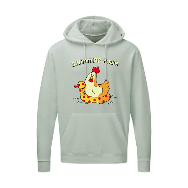 Sweat capuche - swimming poule - pour homme - T-shirt-original.com