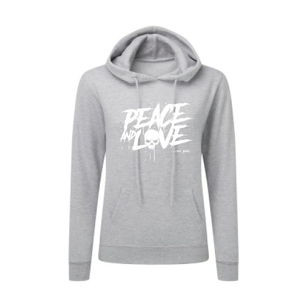 Sweatshirt à  capuche femme - Peace or no peace - T-shirt-original.com