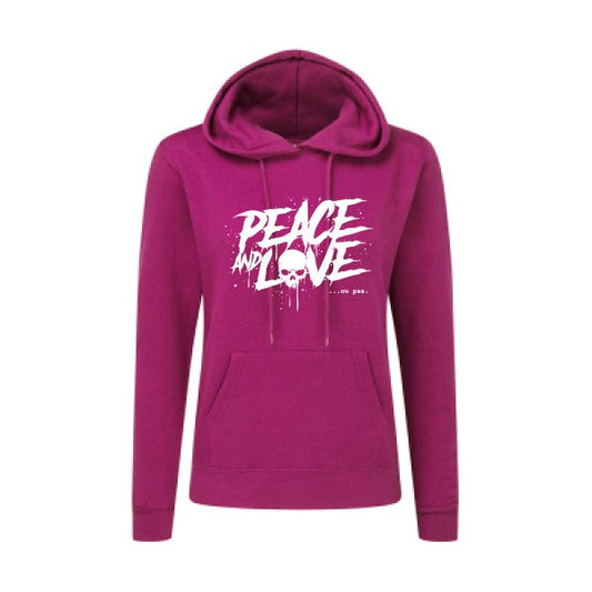 Sweatshirt à  capuche femme - Peace or no peace - T-shirt-original.com