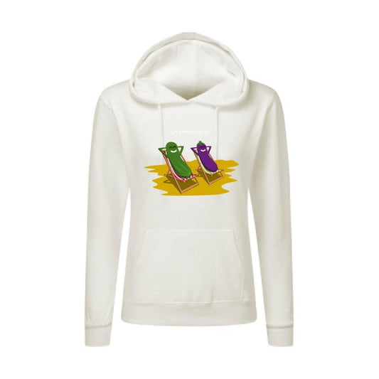 Sweatshirt femme - On n'est pas bio là - T-shirt-original.com