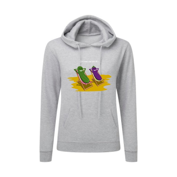 Sweatshirt femme - On n'est pas bio là - T-shirt-original.com