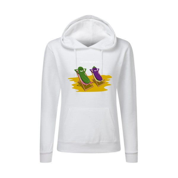 Sweatshirt femme - On n'est pas bio là - T-shirt-original.com