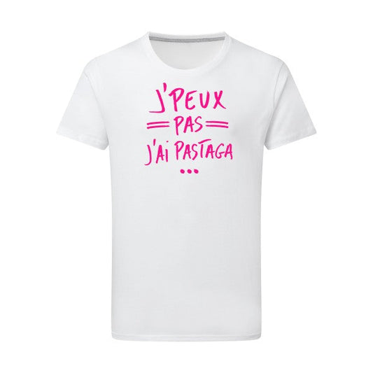 T shirt- J peux pas j'ai pastaga Rose Fluo - homme - T-shirt-original.com