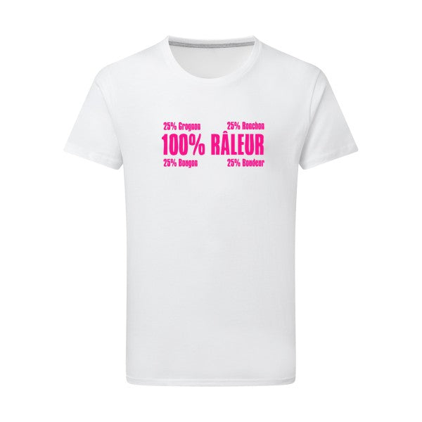 T shirt Râleur - Rose Fluo - pour homme - T-shirt-original.com