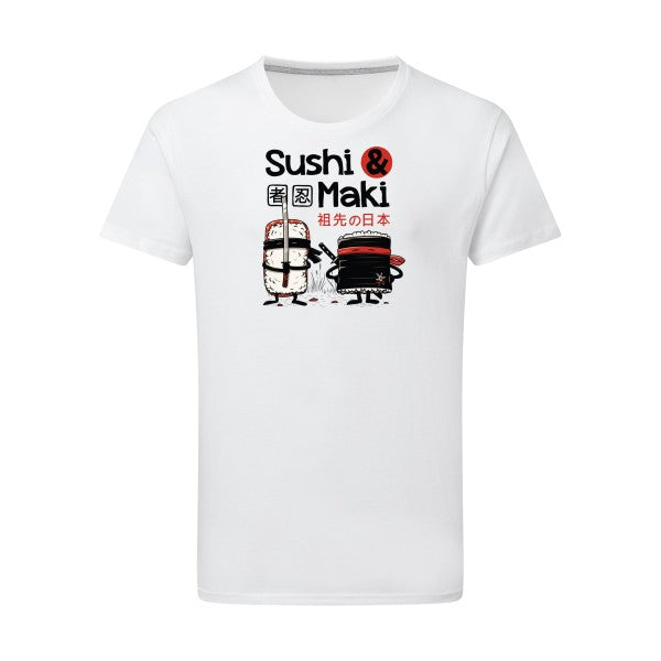 T shirt Sushi et Maki - pour homme T-shirt-original.com