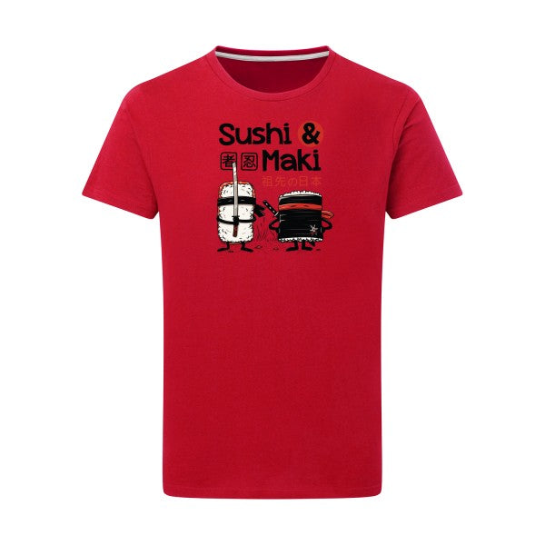 T shirt Sushi et Maki - pour homme T-shirt-original.com