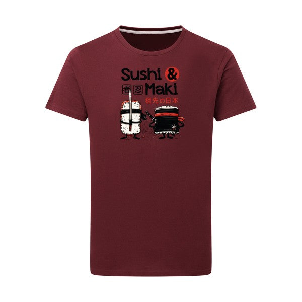 T shirt Sushi et Maki - pour homme T-shirt-original.com