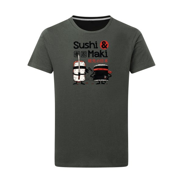 T shirt Sushi et Maki - pour homme T-shirt-original.com