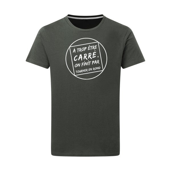 T shirt a message - Cercle vicieux Blanc -pour homme - T-shirt-original.com