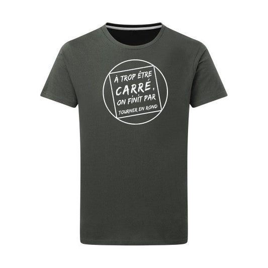 T shirt a message - Cercle vicieux Blanc -pour homme - T-shirt-original.com