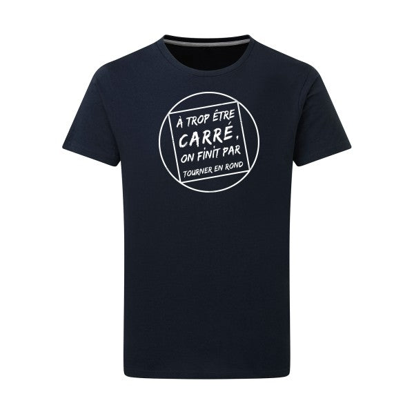 T shirt a message - Cercle vicieux Blanc -pour homme - T-shirt-original.com