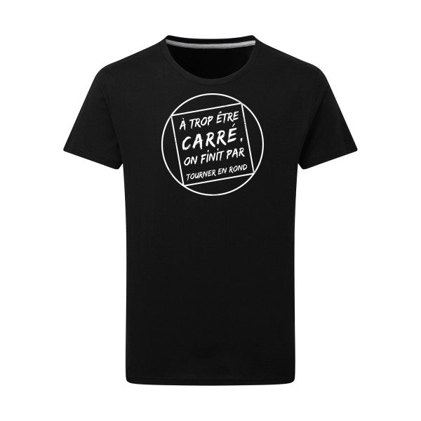 T shirt a message - Cercle vicieux Blanc -pour homme - T-shirt-original.com