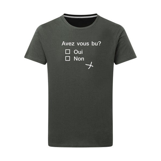 T-shirt alcool - Avez vous bu - pour Homme - T-shirt-original.com