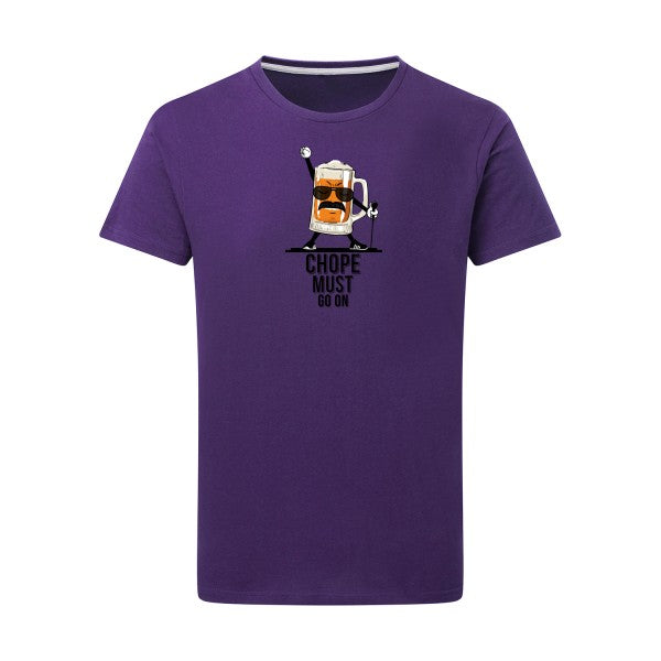 T-shirt alcool humour -CHOPE MUST GO ON - pour homme - T-shirt-original.com