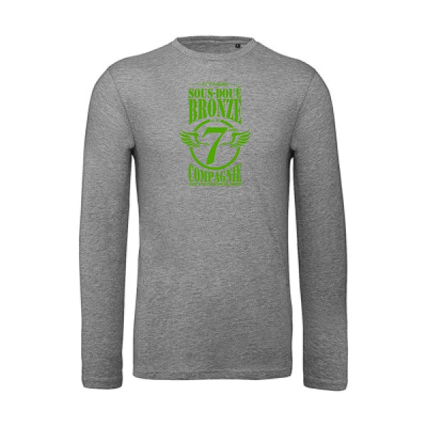 T shirt bio homme -7ème Compagnie Crew Vert pomme T-shirt-original.com