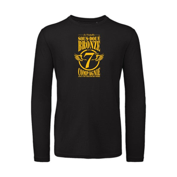 T shirt bio homme -7ème Compagnie Crew jaune Or T-shirt-original.com