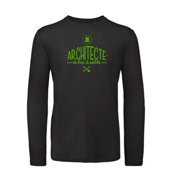 T shirt bio homme -Architecte de bac à sable Vert pomme T-shirt-original.com