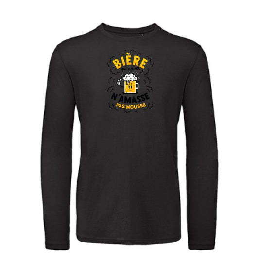 T shirt bio homme -Bière qui roule T-shirt-original.com