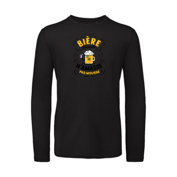 T shirt bio homme -Bière qui roule T-shirt-original.com